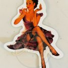 PIN UP GIRLS Lipstick Kisses Sticker (1) Made USA
