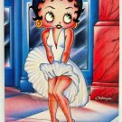BETTY BOOP Marilyn Monroe Grate White Dress Card Paper Moon 1980s #2 SPK27