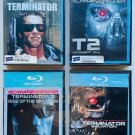TERMINATOR LOT (4) 1-4 BLOCKBUSTER Blu Ray Cases Cover Art Region A