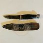 VALACUT Hunting Knife 1910s Fixed Blade Rolled Leather Handle Steel Pewter USA
