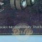 CHEVROLET MED DUTY TRUCKS 18x32 Dealership Sign Cardboard 1970s USA Vintage