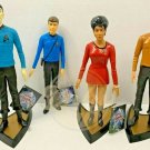 STAR TREK TOS Spock Bones Uhura Chekov Signed Tag Original Rubber Figs 1990s
