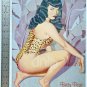 BETTY PAGE Pinup Art Metal Sign 11x15 Exclusive Robert Blue 1996 USA Vintage