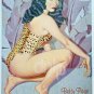 BETTY PAGE Pinup Art Metal Sign 11x15 Exclusive Robert Blue 1996 USA Vintage