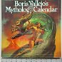 BORIS VALLEJO Fantasy Babes Monsters 1992 12x12 12 Month Calendar Poster OOP