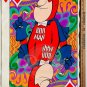 BUD MAN King Of Hearts Poker 30x20 Poster 1970s USA Vintage