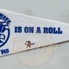 SEATTLE SEAHAWKS Rainier Beer Blue Wave Pennant 1980s Vintage Made Taiwan