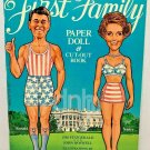 FIRST FAMILY Ronald Reagan Nancy Reagan Paper Doll Cut-Out Book 1981 First Print