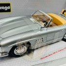 MERCEDES BENZ 300 SL Touring 1957 Silver 1/18 Scale Bburago Die Cast NIOB
