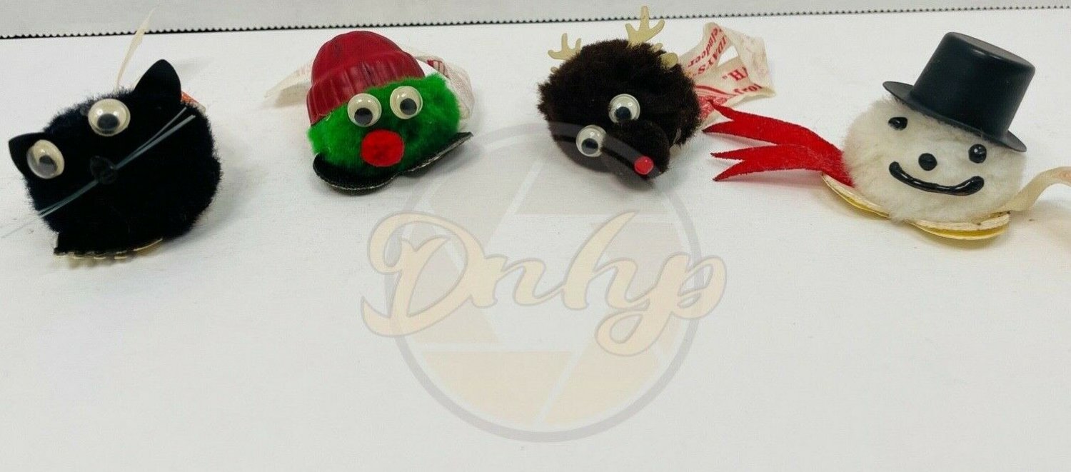 ARCTIC CIRCLE Buddies Holiday Sticker LOT (4) USA 1980s Vintage