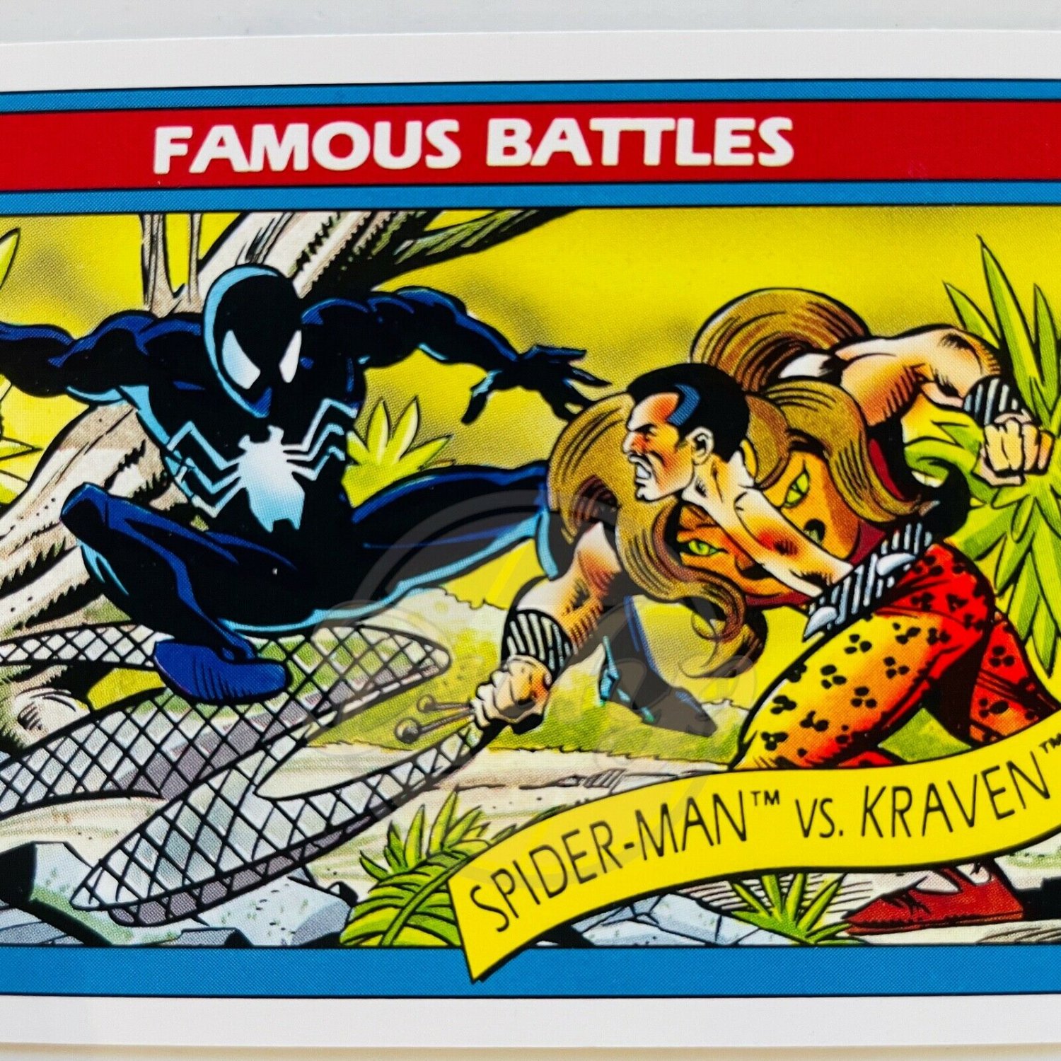 SPIDERMAN VS KRAVEN Battles 92 Marvel Comics Impel Trading Card USA 1990