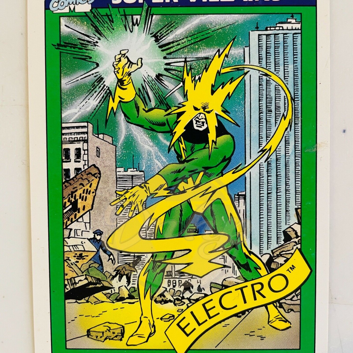 ELECTRO Super Villains 58 Marvel Comics Impel Trading Card USA 1990