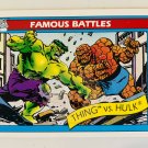 THE THING VS HULK Battles 88 Marvel Comics Impel Trading Card USA 1990