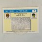 THE THING VS HULK Battles 88 Marvel Comics Impel Trading Card USA 1990