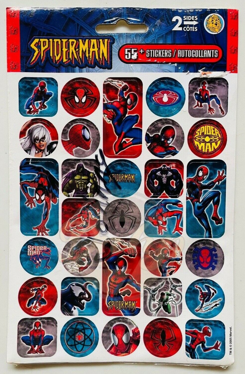 SPIDER-MAN Stickers (55) Black Cat Venom Green Goblin Doc Ock Marvel Canada