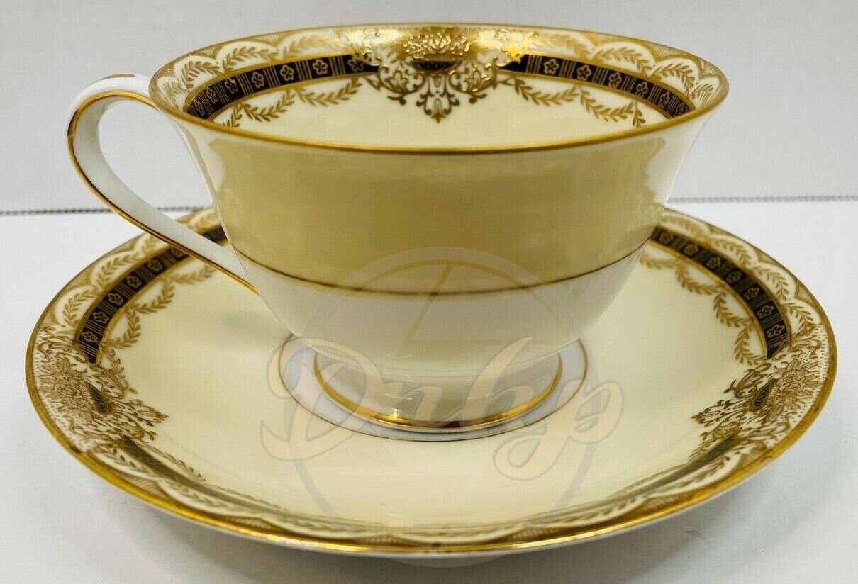 NORITAKE CHINA Espresso/Tea Cup Saucer 4987 WW2 Vintage Occupied Japan