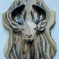 BUCK 9 Point Marbled Mt St Helens Ash 3D Wall Sculpture 1980s Made USA Vintage