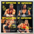 WWF SUPERSTARS Sticker Sheet Bret Hart Diesel Razor Ramon Shawn Michaels Vintage