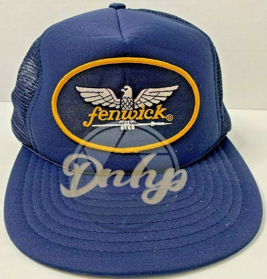 FENWICK FISHING Large Logo Patch Speedway Trucker Hat One Size Snapback
