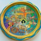 LAS VEGAS Fabulous Early The Strip Advertising Metal Serving Tray Made USA