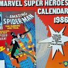 MARVEL 1986 12x12 12 Month Super Heroes Calendar With Centerfold Out Of Print