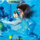 MICHELOB Mermaid Where You're Going 27x19 Poster 1980s USA NOS Vintage