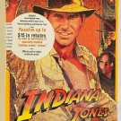 INDIANA JONES Raiders Lost Ark VHS THX Remaster SEALED 1999 Yellow Cover Art
