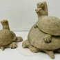 QUARRY CRITTERS Tortoise Turtle Lot (2) Tory Taz Trixie 2000 Vintage