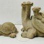 QUARRY CRITTERS Tortoise Turtle Lot (2) Tory Taz Trixie 2000 Vintage