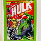 INCREDIBLE HULK 181 Wolverine 134 Marvel Comics Impel Trading Card USA 1990