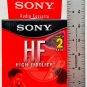 SONY AUDIO CASSETTE 2 Pack High Fidelity New Sealed C-90HFL/2B