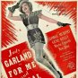 JUDY GARLAND For Me And My Gal Sheet Music 1942 Broadway NY Vintage