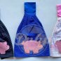 Pig Piggy Patch Hand Towel Hand Made Sewn Cotton USA
