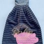 Pig Piggy Patch Hand Towel Hand Made Sewn Cotton USA