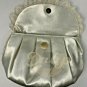 RICHMARK White Lace Silver Satin Handbag Strap Dress Formal Wedding USA