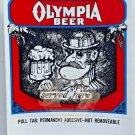 OLYMPIA BEER SERVED HERE Decal/Sticker Made USA NOS Vintage