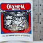 OLYMPIA BEER SERVED HERE Decal/Sticker Made USA NOS Vintage