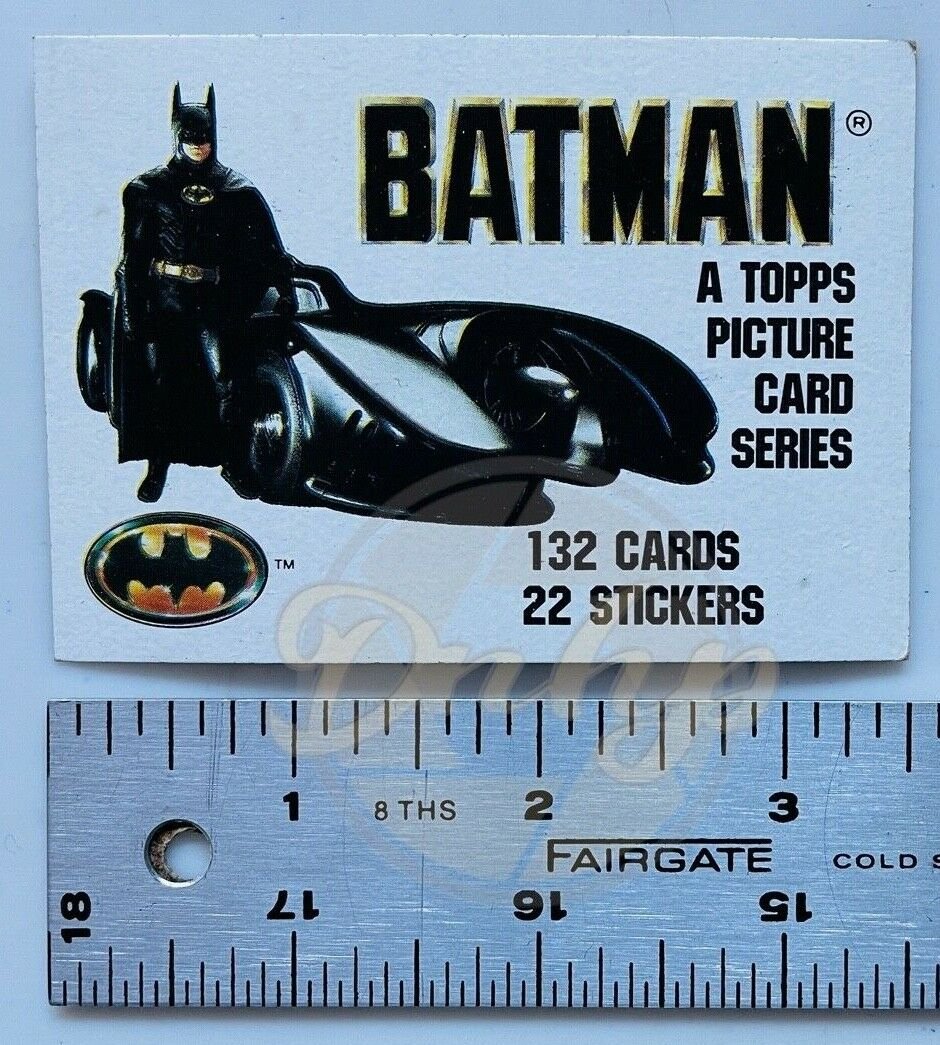 BATMAN 89 Topps Trading Card Set Keaton Nicholson Basinger Vintage Missing Cards