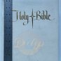HOLY BIBLE Illustrated White King James Leather Bound 1960s USA Vintage