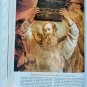 HOLY BIBLE Illustrated White King James Leather Bound 1960s USA Vintage