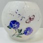 BUTTERFLY MEADOW Rose Bowl Vase Lenox Frosted Glass Vase NEW
