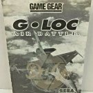 G LOC AIR BATTLE Sega Game Gear Instruction Manual USA