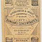 DUNHAM'S CONCENTRATED COCOANUT Advertising Trading Card St. Louis MO 1800s