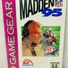 MADDEN NFL 95 EA Sports Instruction Manual Sega Game Gear 1994 Made Japan
