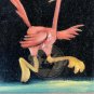 WILE E COYOTE ROAD RUNNER Velvet Wood Framed Looney Tunes Art Vintage USA