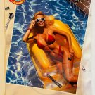 SNAP-ON Swimsuit Edition Sexy Pin Ups 12 Month Long 1990 Calendar USA Vintage