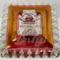 WESTMORELAND CANDY DISH Ruby Red Clear Glass Pedestal Hand Made USA Vintage