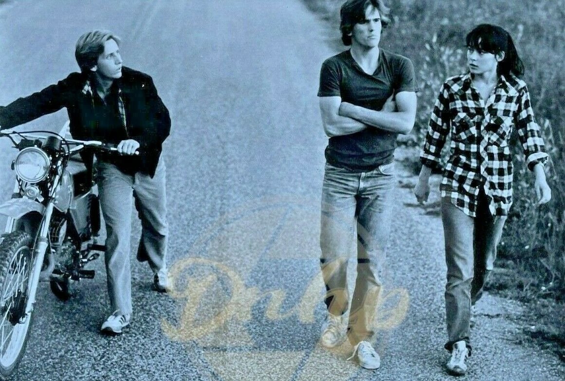 TEX Matt Dillon Emilio Estevez Meg Tilly 8x10 B&W (1 photo) 1982 Lobby Card