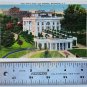 WHITE HOUSE East Entrance Linen Postcard Litho USA Postmarked 1930s