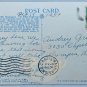 WHITE HOUSE East Entrance Linen Postcard Litho USA Postmarked 1930s